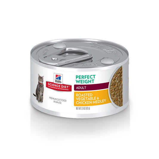 Hill's Science - Perfect Weight Cat Diet - Roasted Vegetable & Chicken Medley