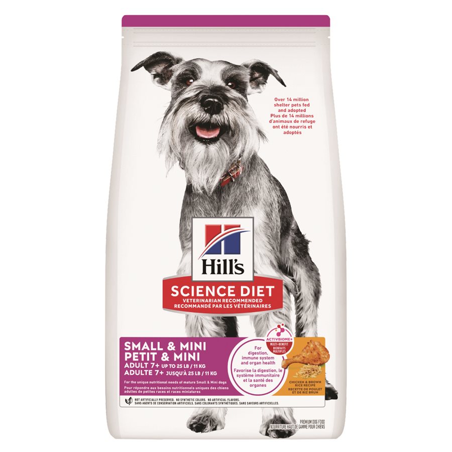 Hill's Science - Senior 7+ Small & Mini Dog Diet - Chicken Meal Barley & Brown Rice