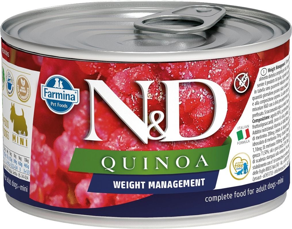 Farmina N&D - Quinoa Weight Management Lamb - Dog Wet Food