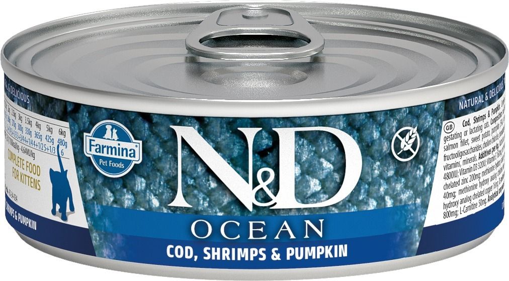 Farmina N&D - Ocean Cod, Shrimp & Pumpkin - Kitten Wet Food