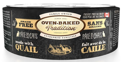 Oven Baked - Wet Cat Food - Grain Free Quail, Turkey & Pork Pate