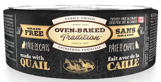 Oven Baked - Wet Cat Food - Grain Free Quail, Turkey & Pork Pate