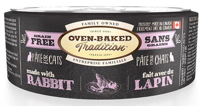 Oven Baked - Wet Cat Food - Grain Free Rabbit, Ocean Fish & Pork Pate