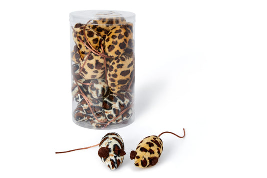 Bud'Z - White Beige Mouse Cat Toy