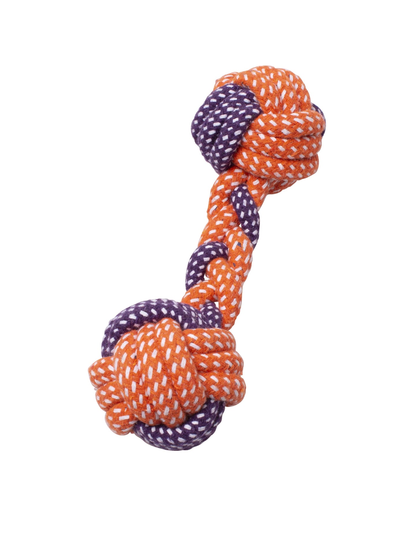 Bud'Z - Rope Braided Dumbbell - Orange And Purple