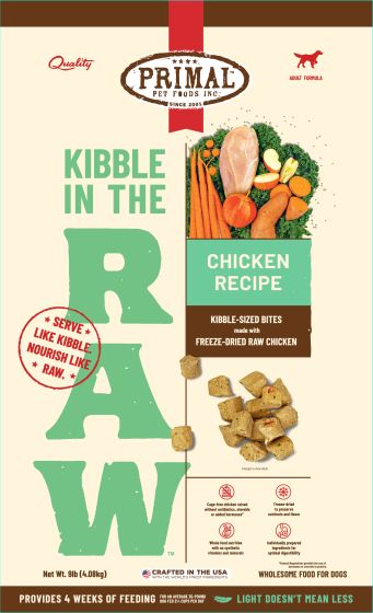 Primal Kibble in the Raw for Dogs