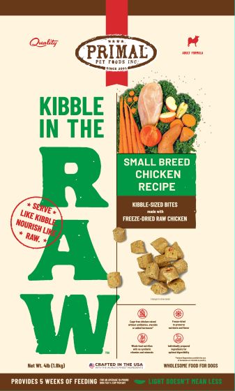 Primal Kibble in the Raw for Dogs