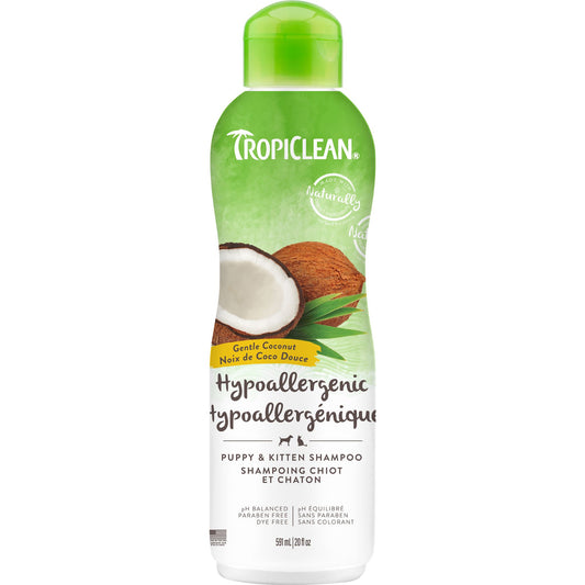Tropiclean - Gentle Puppy & Kitten Shampoo -  Coconut Hypoallergenic