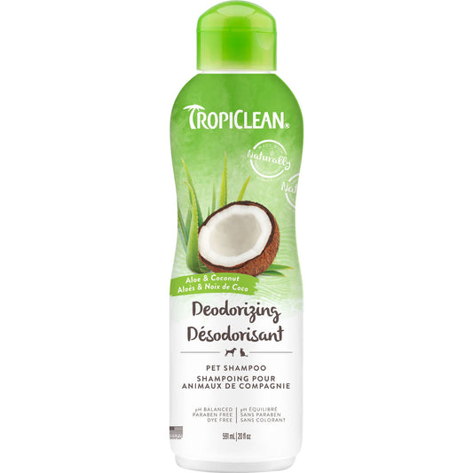 TROPICLEAN - Pet Shampoo - Aloe & Coconut Deodorizing