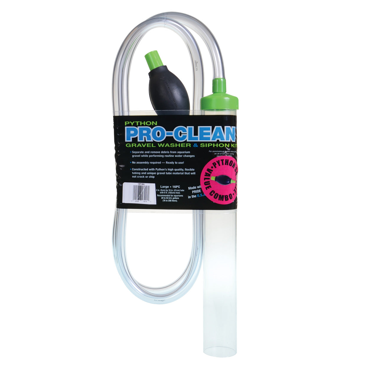 Python - Pro-Clean Gravel Washer & Siphon Kit with Squeeze