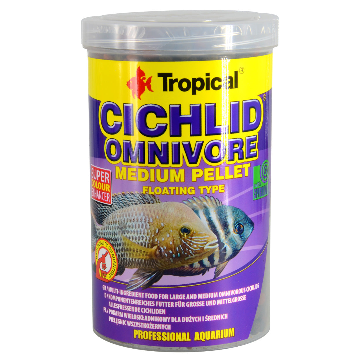 Tropical - Cichlid Omnivore Medium Floating Pellets