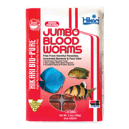 Hikari - Jumbo Bloodworms Cube