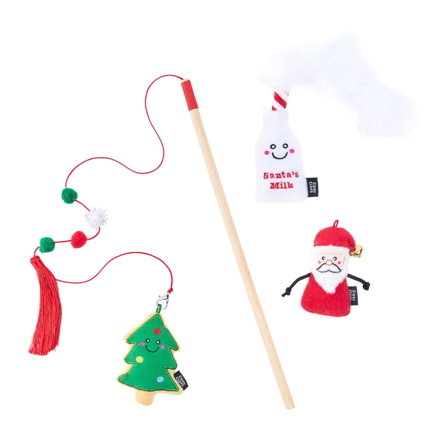 ZippyClaws - Holiday ZippyStick - Santa with Cookies & Milk