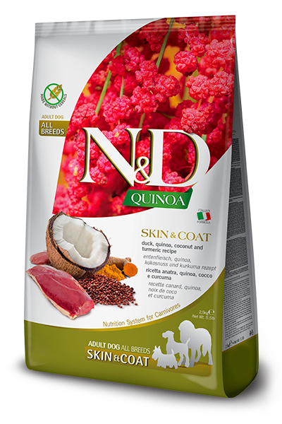 Farmina N&D Quinoa & Duck for Skin & Coat Food for Dogs of All Breeds