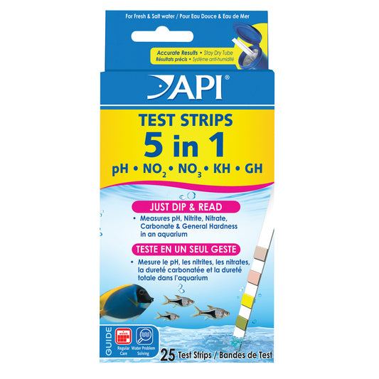 API - 5 in 1 Aquarium Test Strips