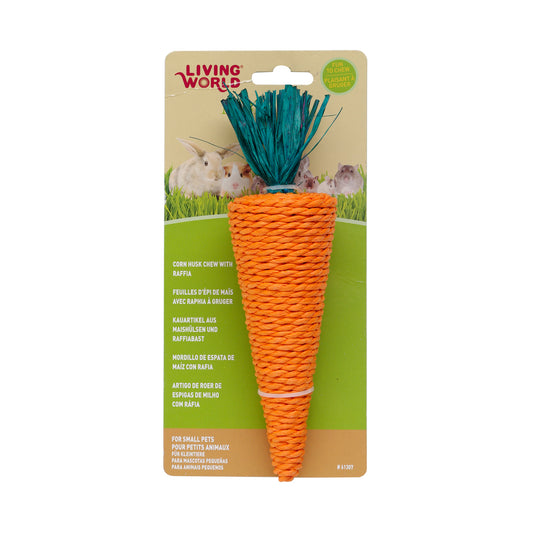 Living World - Nibblers - Carrot Corn Husk Chew