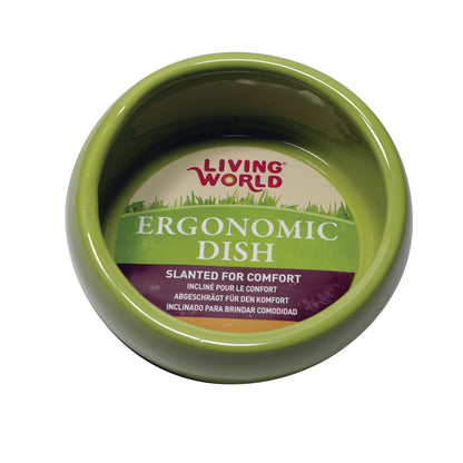 Living World - Ergonomic Dish - Green/Ceramic