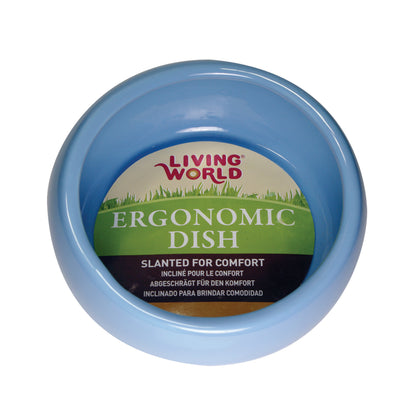 Living World - Ergonomic Dish - Blue/Ceramic