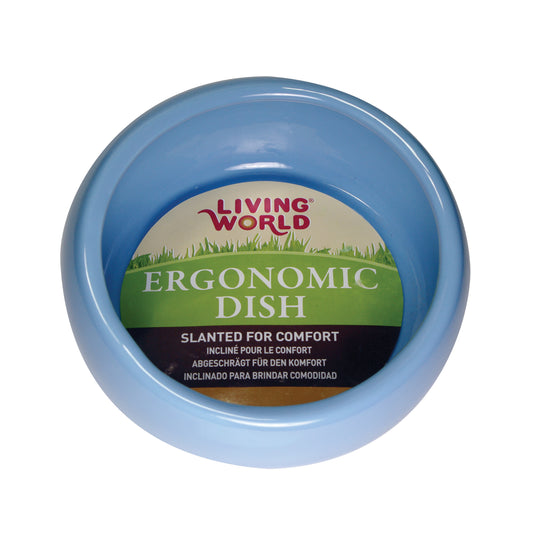 Living World - Ergonomic Dish - Blue/Ceramic