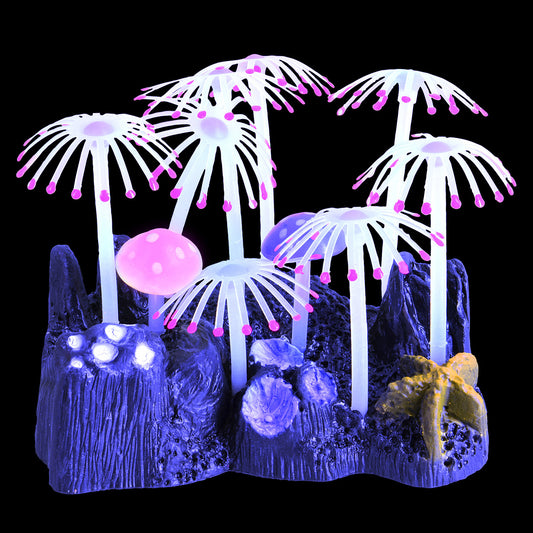 Underwater Treasures - Glowing Mushroom Garden - Pink
