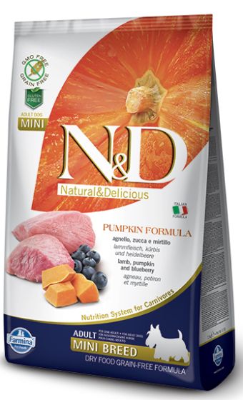 Farmina - N&D Mini Dog - Pumpkin Lamb Blueberry Recipe