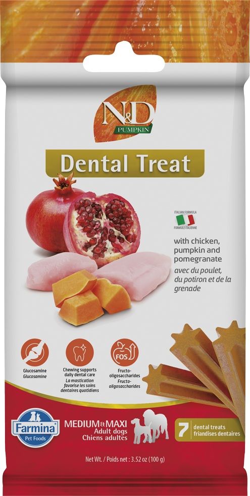 Farmina N&D - Dental Treat - Pumpkin, Chicken Pomegranate (Med/Max)