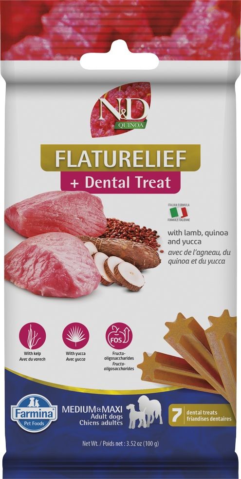 Farmina N&D - Dental Treat - Quinoa Flaturelief Lamb & Yucca (Med/Max)