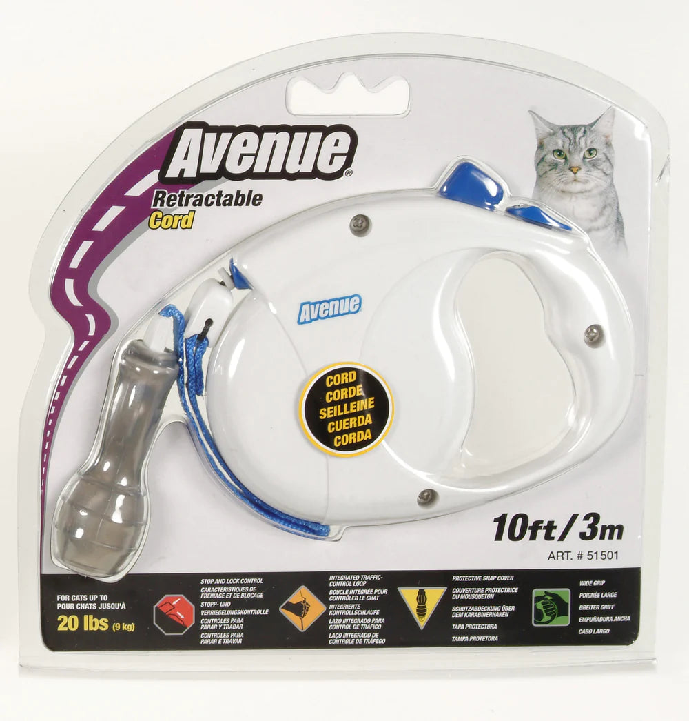 Avenue Retractable Cord Leash for Cats