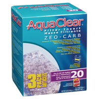 AquaClear 20 Zeo-Carb Filter insert, 3 pack, 165 g (5.8 oz )