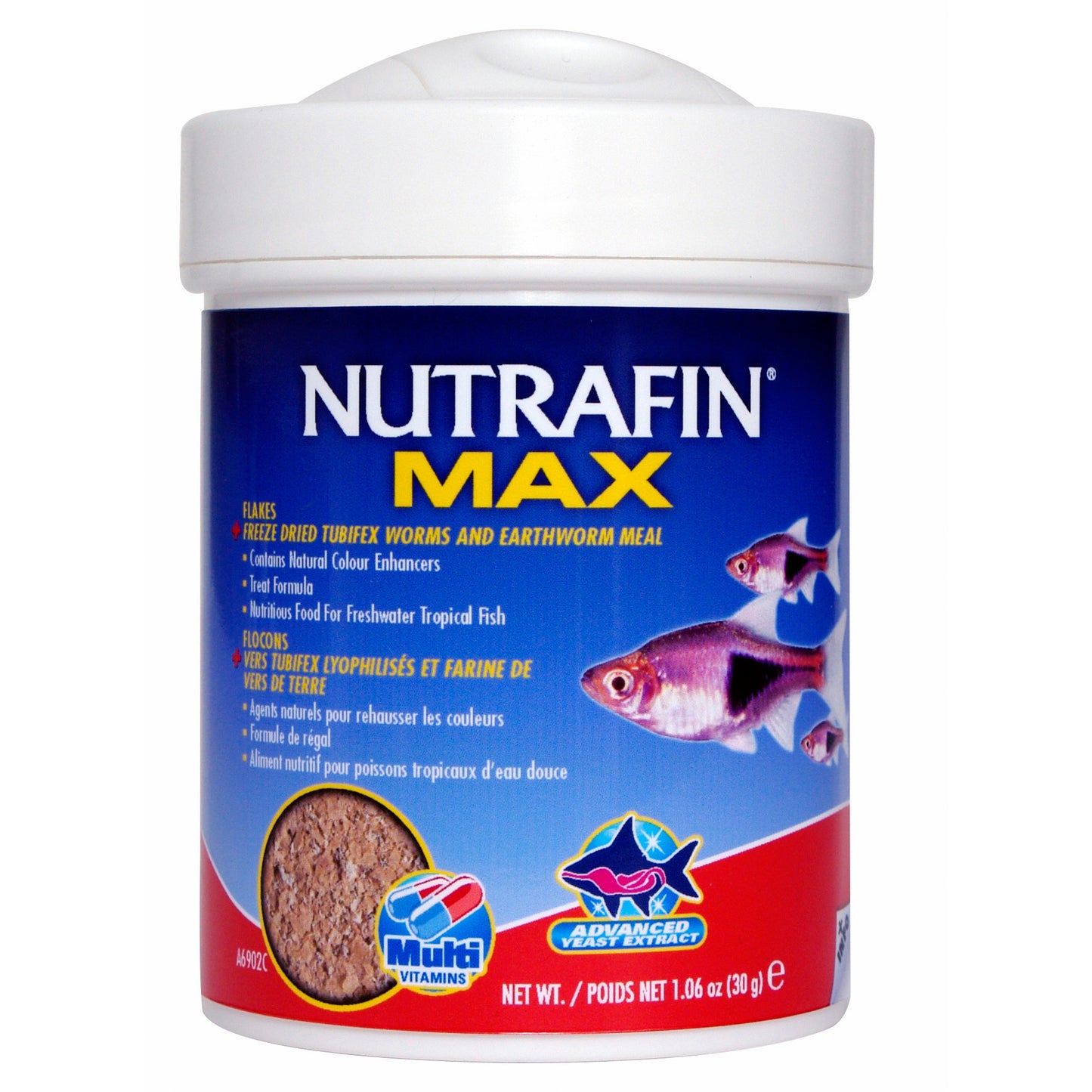 NUTRAFIN - Max - Freeze Dried Tubifex Worms & Earthworm Flakes