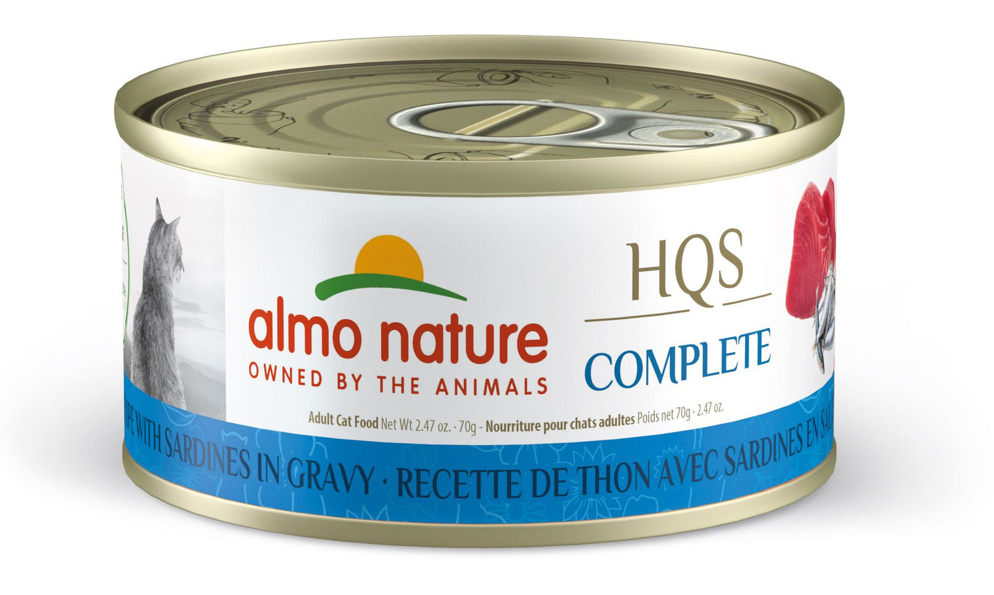 Almo Nature - HQS Complete - Tuna Recipe w/ Sardines In Gravy