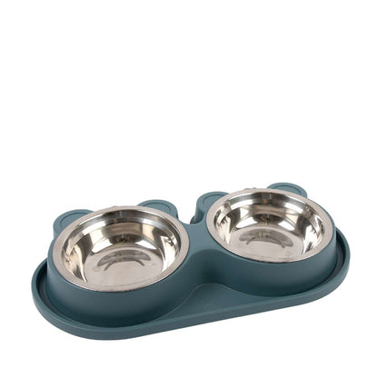 BROOKBRAND - Dual Stainless Eared Dish - Blue