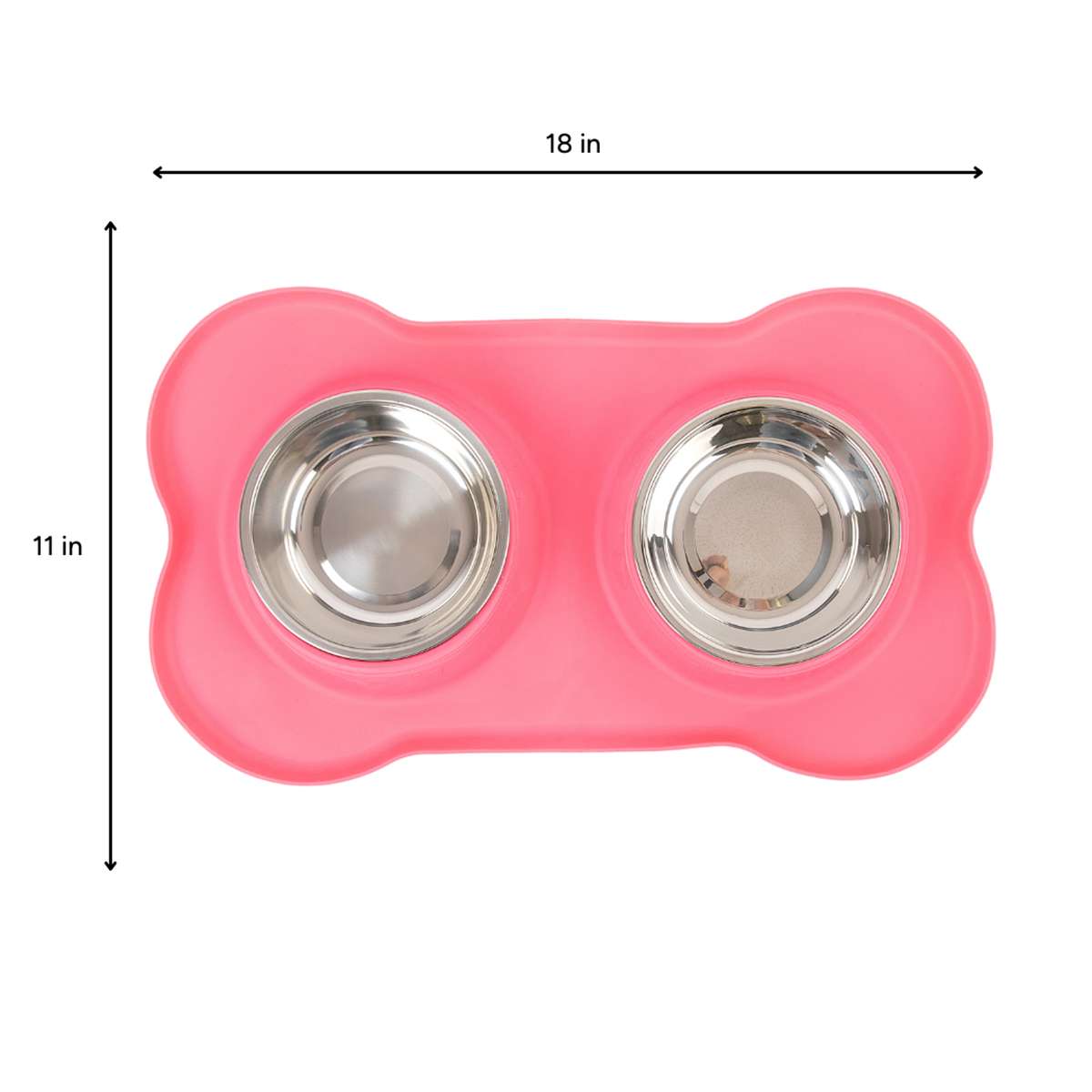 BROOKBRANDS - Non-Slip Silicone Stainless Bowl Set - Pink