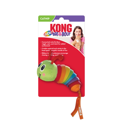 Kong Bat-A-Bout Clackz Caterpillar Cat Toy