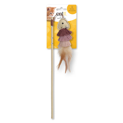 CATIT - Cat Toy - Fish Teaser w/ Feather Tail