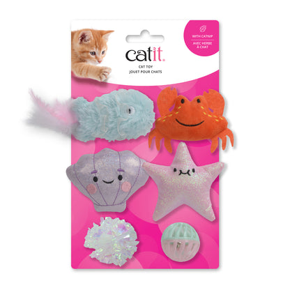 CATIT - Cat Toy - Sea Animal Set - 6pk