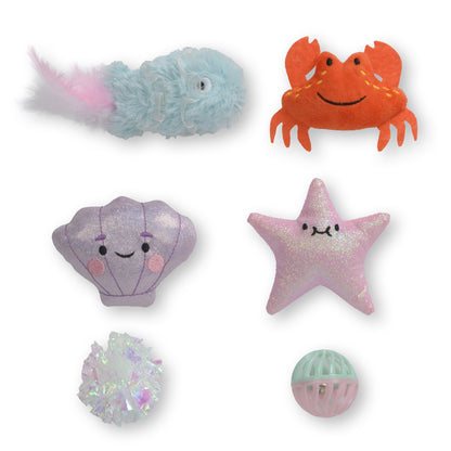 CATIT - Cat Toy - Sea Animal Set - 6pk