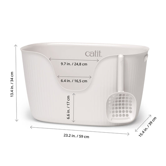 Catit - Loo Litter Box with Scoop - White