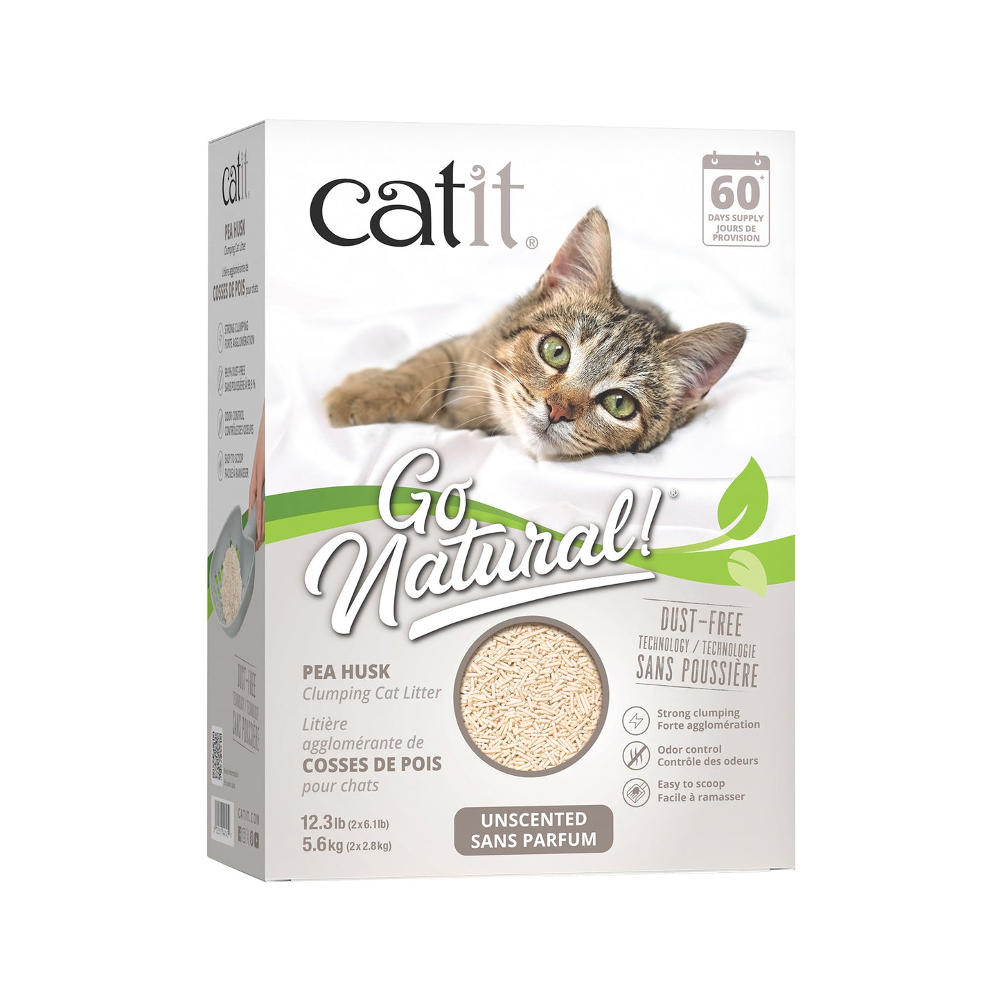 CATIT - Go Natural Pea Husk Litter - Unscented
