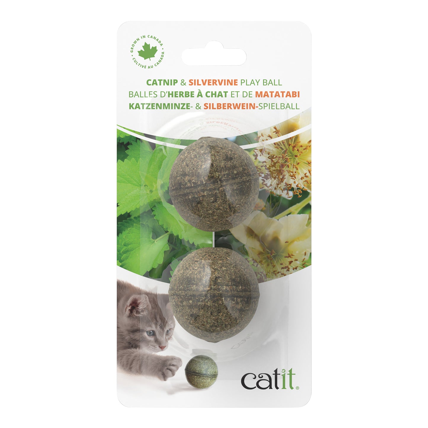 CATIT - Catnip & Silvervine Play Balls - 2pk