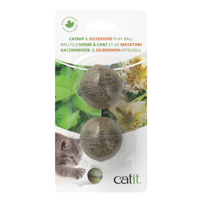 CATIT - Catnip & Silvervine Play Balls - 2pk