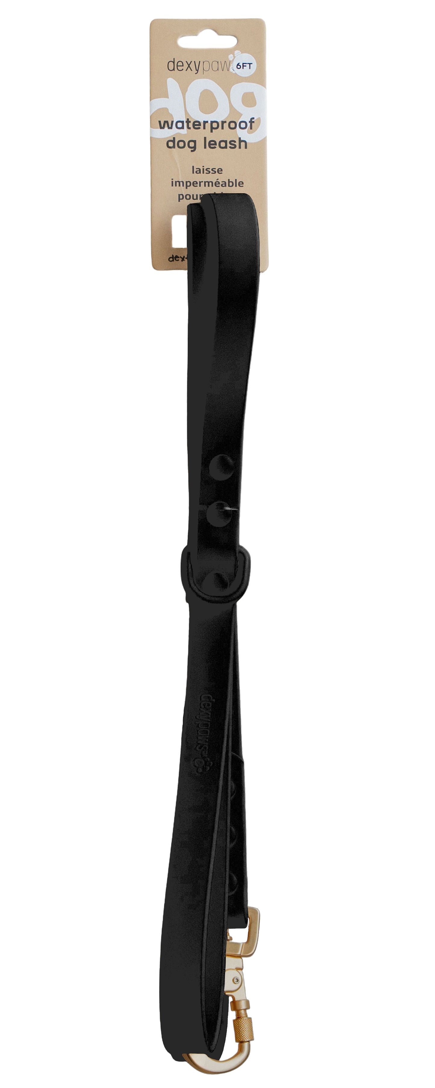 Dexypaws - Waterproof Dog Leash - Black