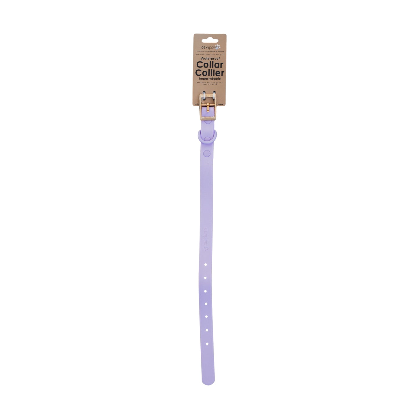 Dexypaws - Waterproof Dog Collar - Lilac