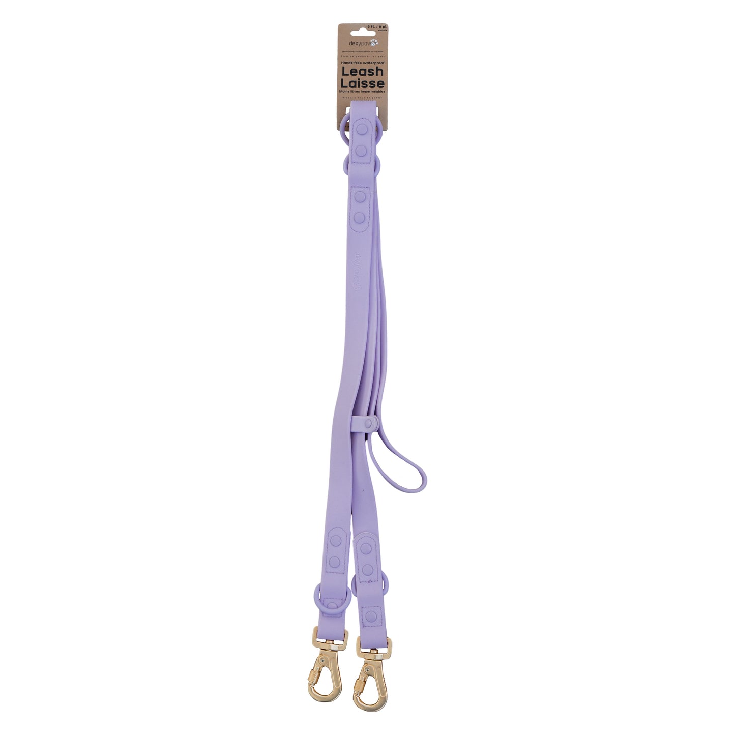 Dexypaws - Hands Free Waterproof Dog Leash - Lilac