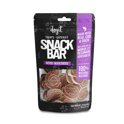 DOGIT - Snack Bar Treats - Cod & Duck Bites - 150 g
