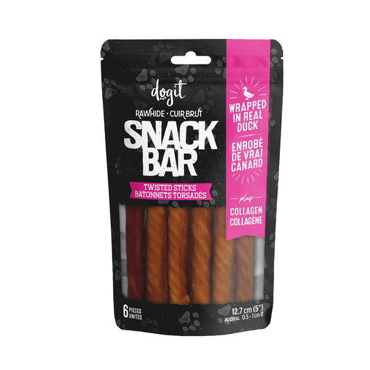 Dogit - Snack Bar - Duck-Wrapped & Collagen Twisted Sticks