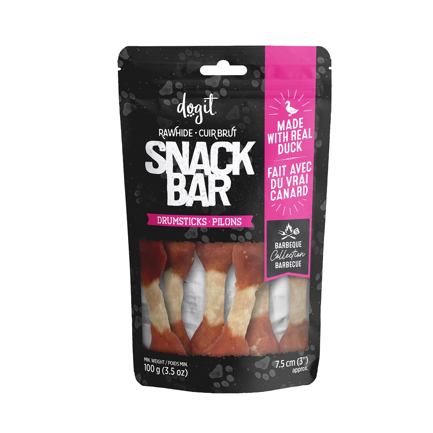Dogit - Snack Bar - Duck & Beefhide Drumsticks