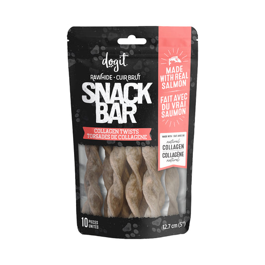 Dogit - Snack Bar - Salmon Collagen Twists