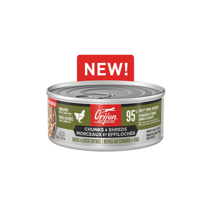 Orijen - Duck & Liver  Chunks & Shreds for Cats