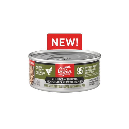Orijen - Duck & Liver  Chunks & Shreds for Cats